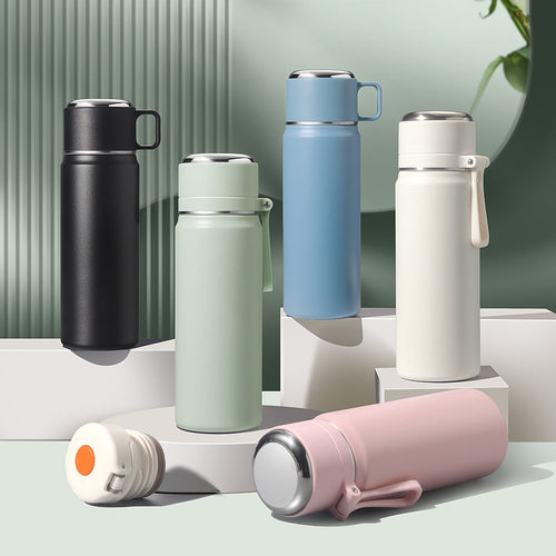 Anti Slip Handle Stainless Steel Vacuum Household Outdoor Travel Hot Water Storage Insulated Flask