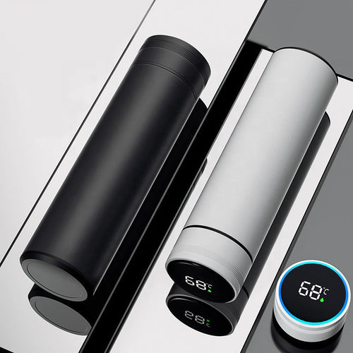 500ml Led Touch Screen Temperature Display Stainless Steel Vacuum Thermos With Tea Filter For Promotional Gift