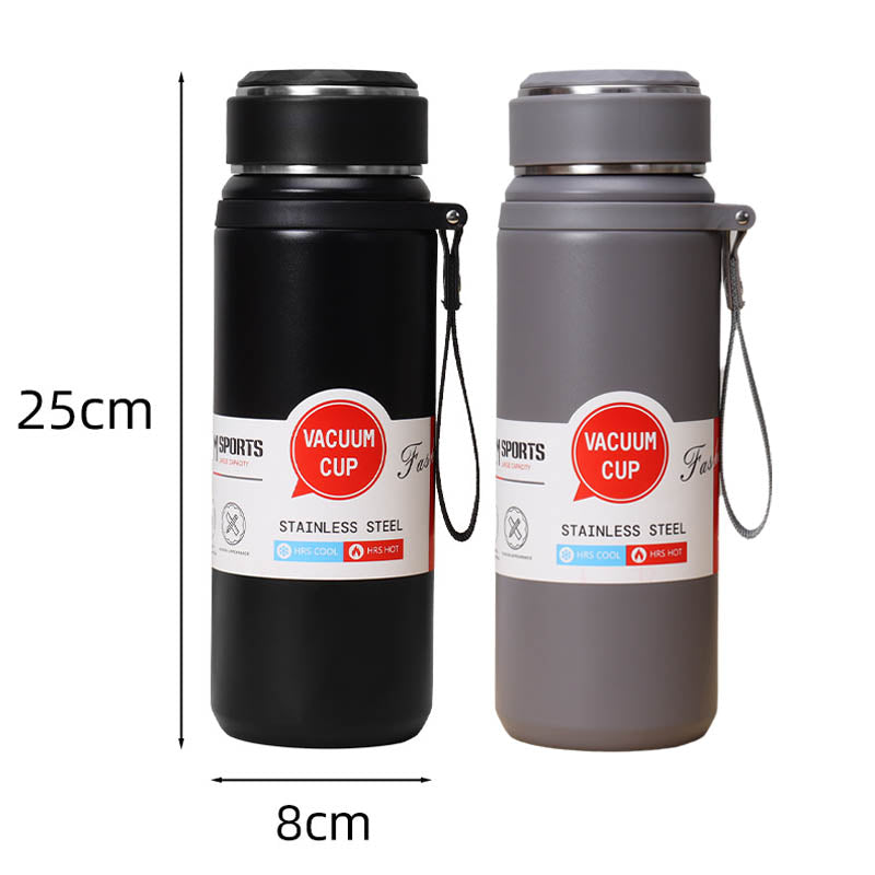 600ml 800ml 1000ml LED Touch Screen Display Stainless Steel Smart Water Bottle With Rope detail