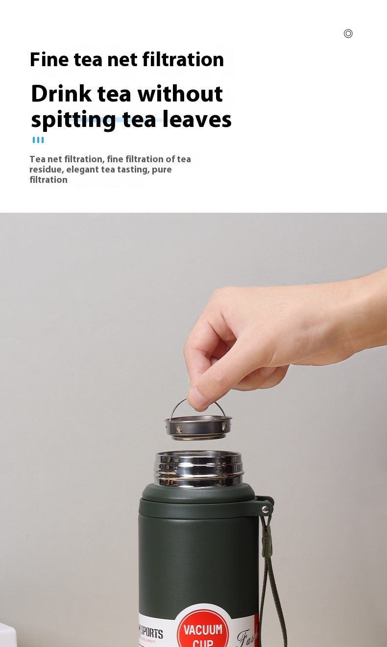 600ml 800ml 1000ml LED Touch Screen Display Stainless Steel Smart Water Bottle With Rope detail