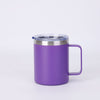 12oz 14oz Insulated Stainless Steel Coffee Mug Leak Proof With Handle And Lid For Camping color option