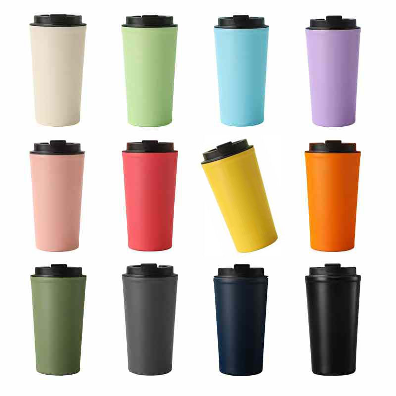 16oz 12oz Double Wall Insulated Stainless Steel Tumbler Vacuum Coffee Mug With Lid For Travel