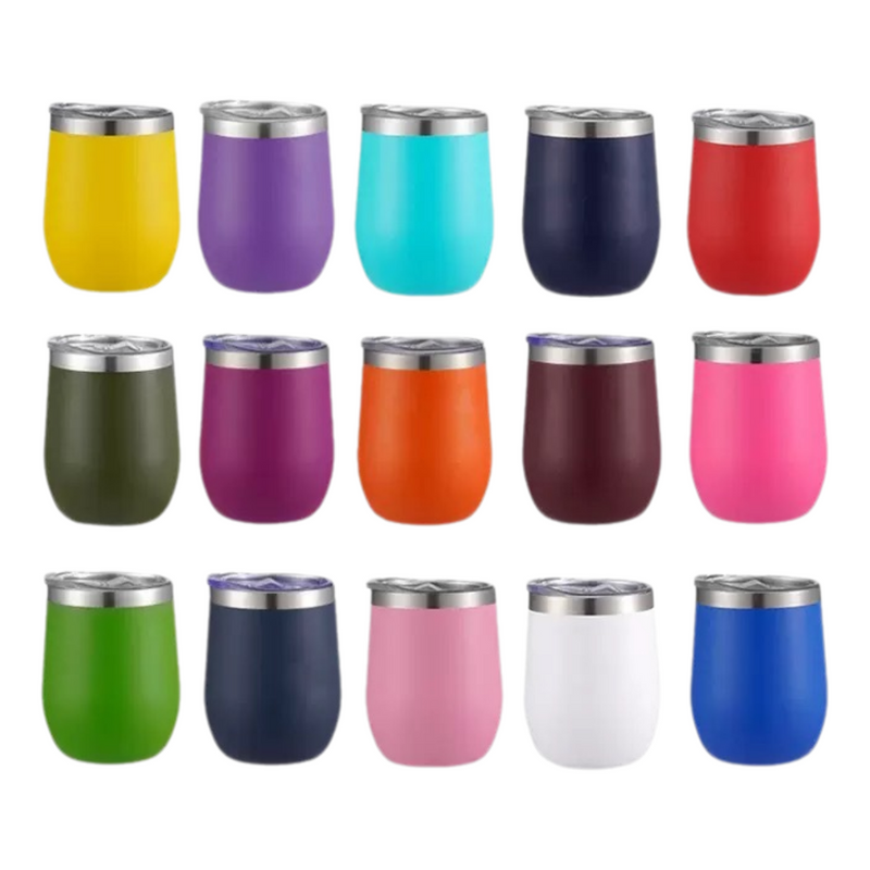 12oz Stainless Steel Mini Egg Shaped Cup Mug Double Wall Insulated Beer Coffee Mug With Lid detail