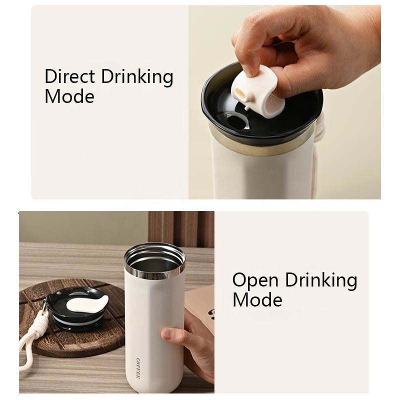 350ml 500ml Double Wall Stainless Steel Coffee Mug Business Office Gift Accompanying Tumbler Cup detail