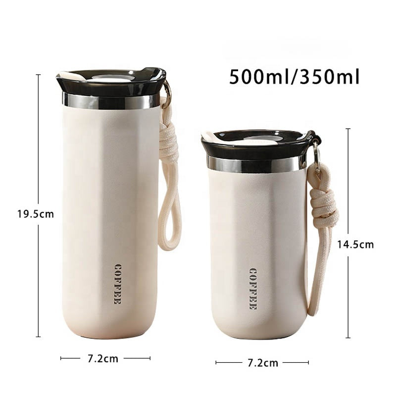 350ml 500ml Double Wall Stainless Steel Coffee Mug Business Office Gift Accompanying Tumbler Cup detail