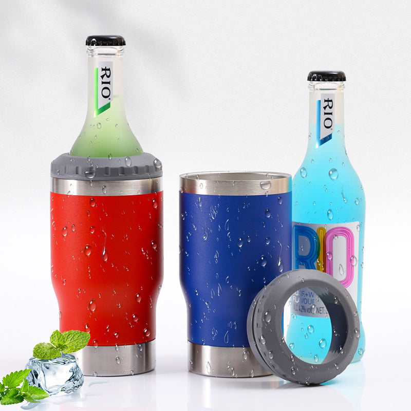 14oz Stainless Steel Vacuum Insulated Ice Cup Drinking Cooler With Bottle Opener Beer Mug And Party detail
