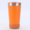 16oz Wireless Smart Bluetooth Speaker Music Stainless Steel Beer Mug With Bottle Opener Lid