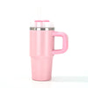 14oz Mini Portable Stainless Steel Tumbler Mug With Sturdy Handle And Straw For Kids Back To School color option
