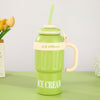 1000ml Paunch Stainless Steel Thermos Bottle Portable Outdoor Sports Bottle With Straw For Students color option