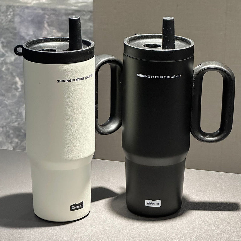 40oz Double Wall Stainless Steel Coffee Tumbler Eco Friendly No Sweat Office Desk Drink Cup detail