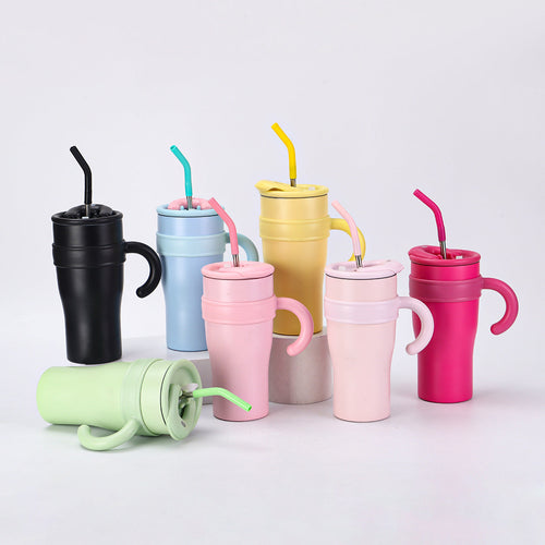 20oz 30oz Vacuum Insulated Skinny Tumbler With Straw For Outdoor Travel
