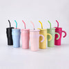 20oz 30oz Vacuum Insulated Skinny Tumbler With Straw For Outdoor Travel