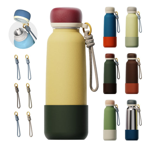 19oz 25oz Large Capacity Portable Double Wall Stainless Steel Vacuum Flask 12-18h With Handle