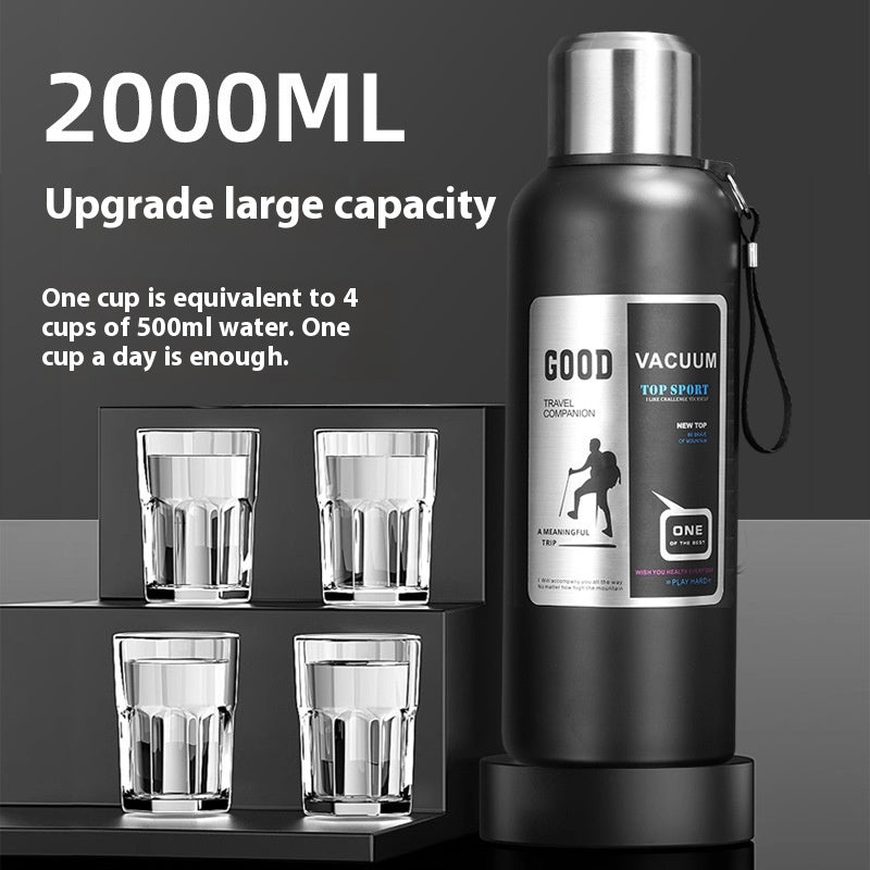 20oz 26oz 33oz 50oz 66oz All Stainless Steel Vacuum Insulated Water Bottle Large Capacity For Camping detail