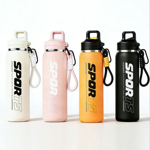 600ml BPA Free Straight Double Wall Insulated Thermos High Quality Portable Vacuum Bottle For Sports