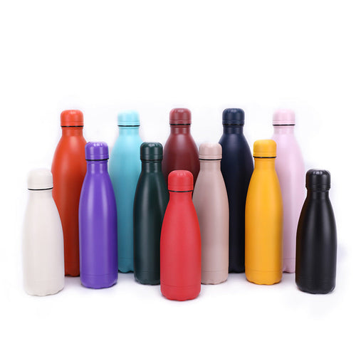 350ml 500ml 750ml Eco Friendly Vacuum Cola Shaped Water Bottle American Small Mouth Vacuum Flasks For Sport