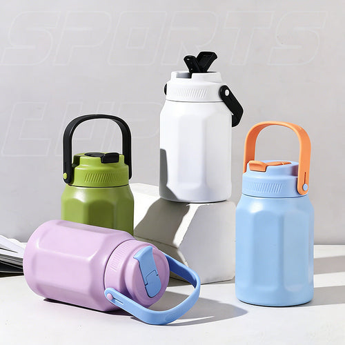 600ml Stainless Steel Vacuum Sports Thermos Flask 6-12 Hours Thermal Insulation For Students Travel